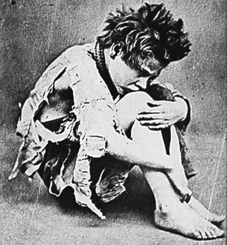 An unidentified child from a Barnardo Boys photo exhibit.