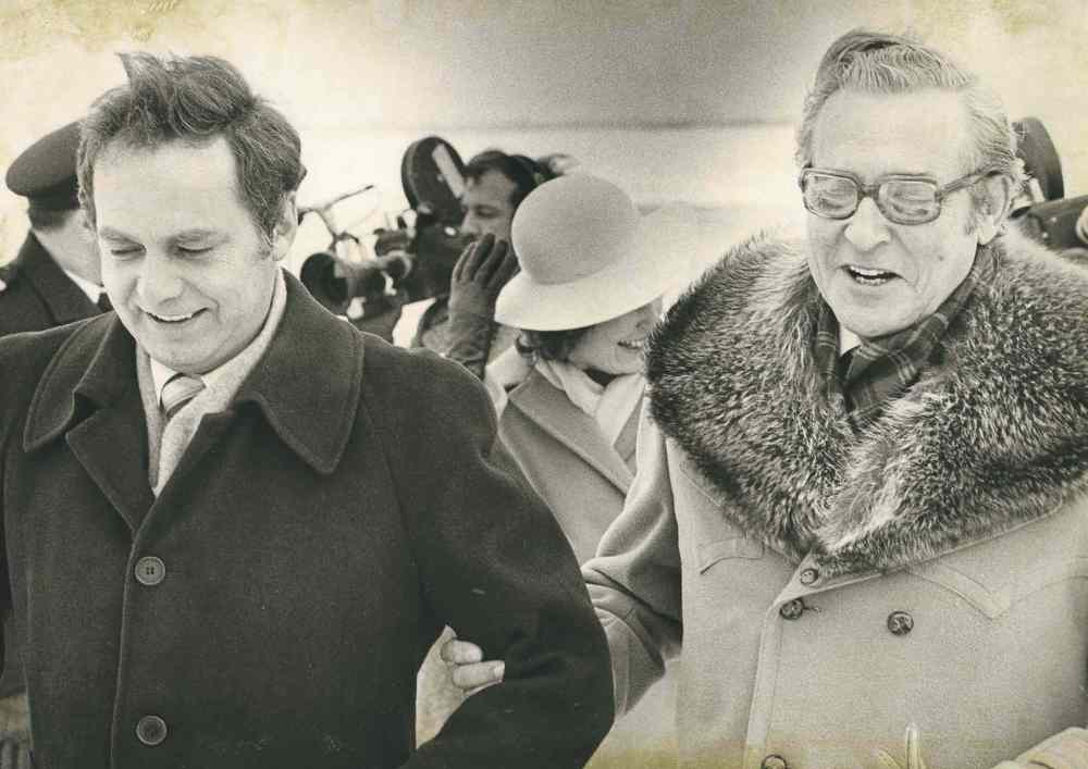 University of Manitoba Library and Archives, Tribune Collection
Lt.-Gov. 'Bud' Jobin (right), who commissioned the second portrait, with Gov. Gen. Ed Schreyer in 1979.