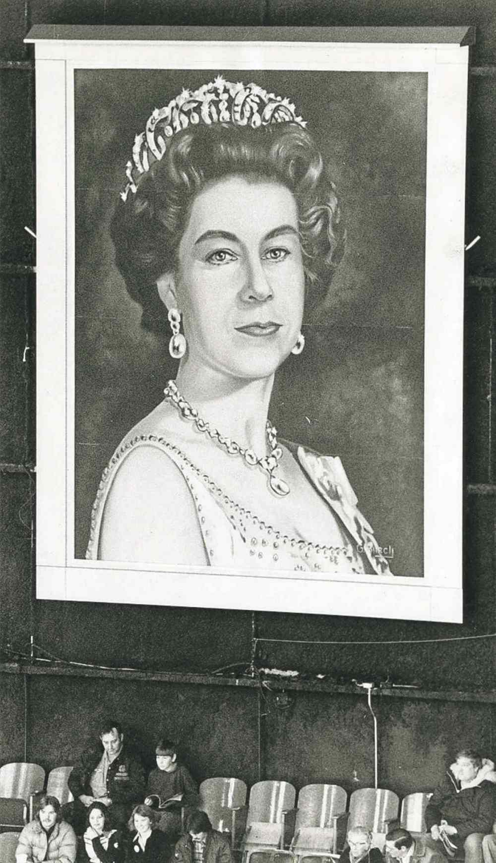 University of Manitoba Archive & Special Collections
Burch's first portrait of the Queen.