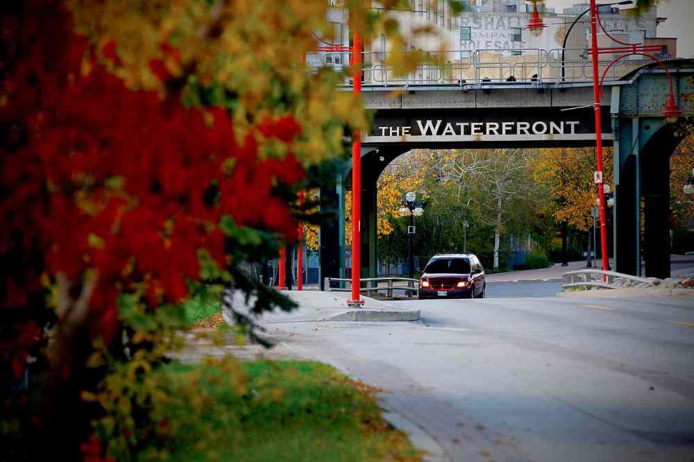 Waterfront Drive. (John Woods / Winnipeg Free Press files)
