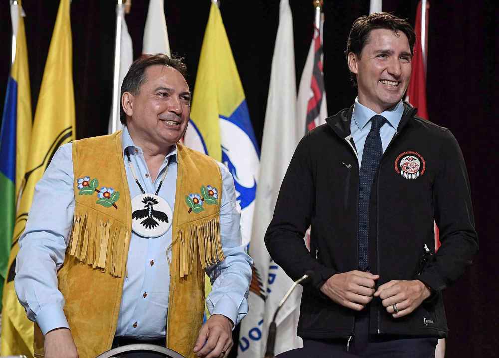 During the Stephen Harper years, no chief could get any attention from the federal government; now every chief gets asked for a selfie by Prime Minister Justin Trudeau, especially Bellegarde. (Justin Tang / The Canadian Press Files)