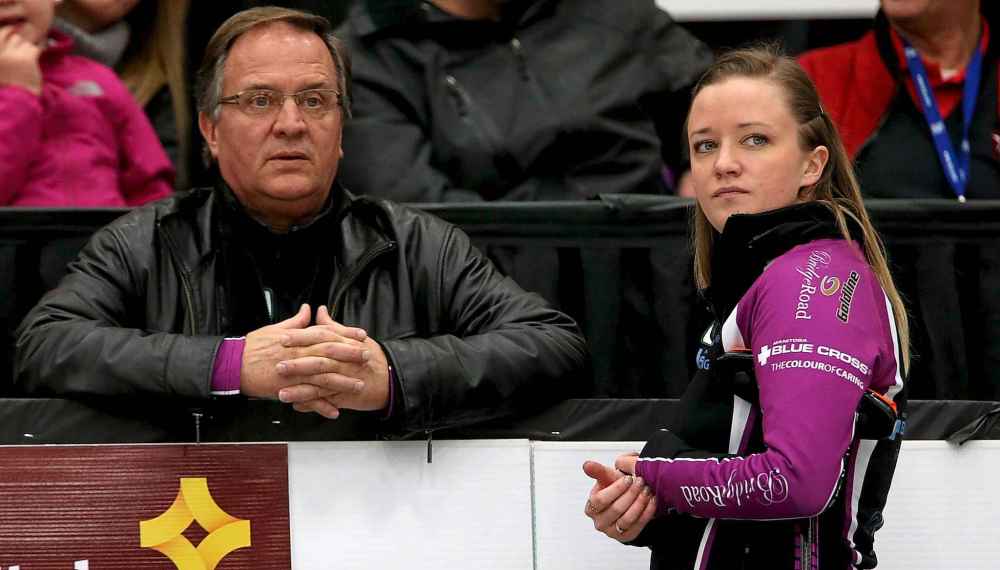 TREVOR HAGAN/WINNIPEG FREE PRESS FILES
Chelsea Carey's father Dan, left, is back coaching his daughter and her Alberta champion team.