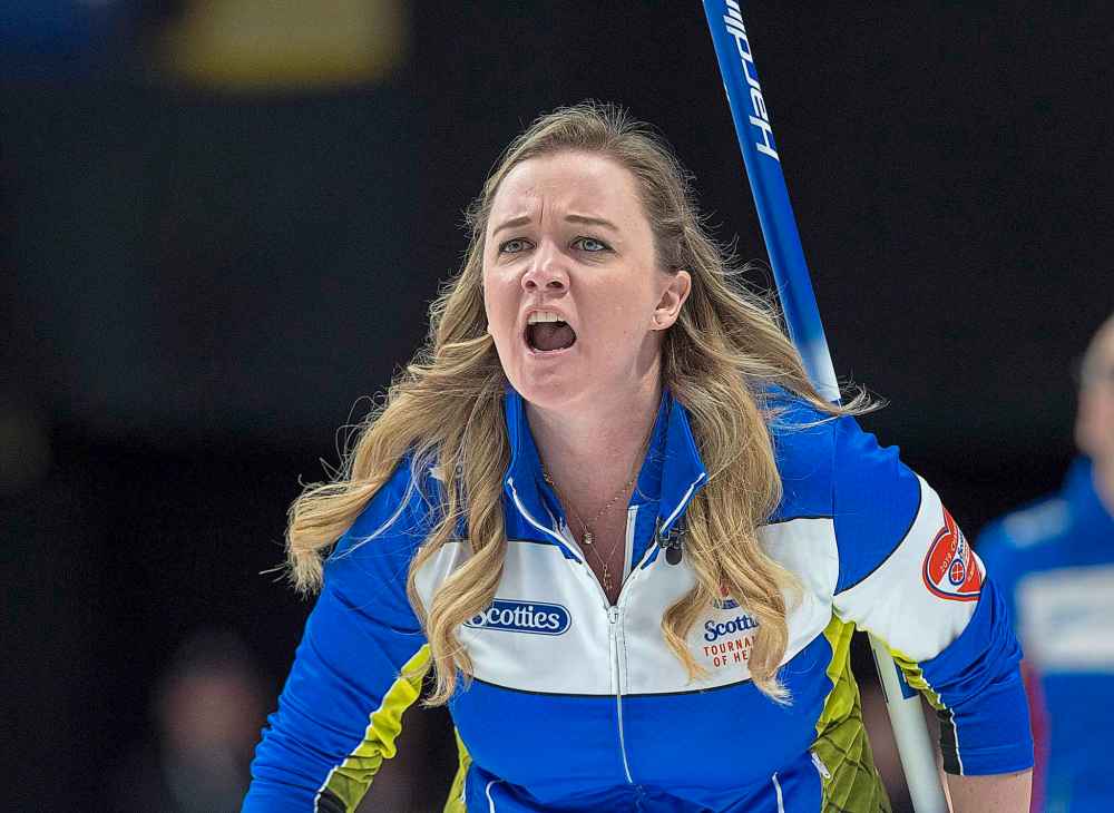 THE CANADIAN PRESS/Andrew Vaughan
Carey emits emotions effortlessly when she curls.