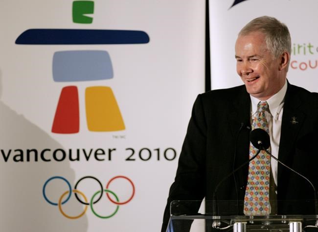 John Furlong, VANOC's CEO laughs as he gives a luncheon speech at the Vancouver Board of Trade Wednesday October 25, 2006. John Furlong still sees the signature of the 2010 Olympic Games scrawled across Vancouver as he walks through the city's downtown. It's not just the cauldron where tourists gather for selfies or the one-time athletes' village that's transformed into a bustling urban neighbourhood. The former president and CEO of the Vancouver Olympics organizing committee still feels the energy of the Games when people come up to him on the street, wanting to share their memories. THE CANADIAN PRESS/Chuck Stoody