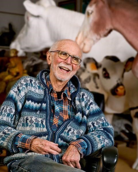 Joe Fafard is shown in this undated handout image. The Saskatchewan sculptor whose works of cows, horses and buffalo are on display outside corporate head offices and the National Gallery of Canada has died. Fafard died peacefully Saturday at his home in Lumsden, Sask., a statement issued by his family said. THE CANADIAN PRESS/HO *MANDATORY CREDIT *