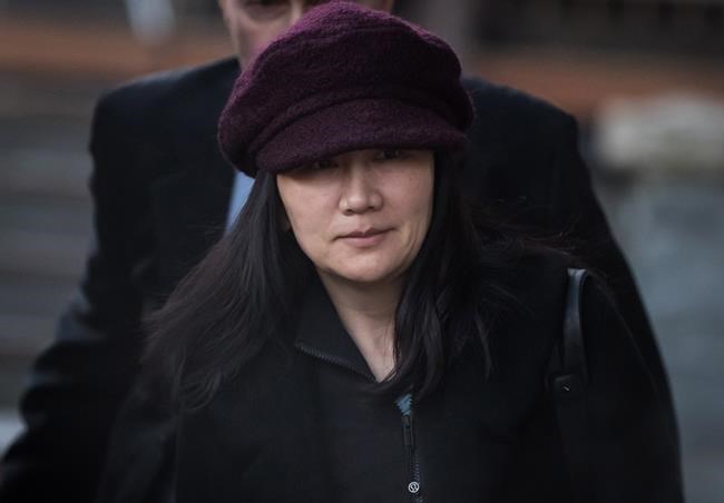 Huawei chief financial officer Meng Wanzhou is shown in Vancouver, on Tuesday January 29, 2019. Wanzhou, the chief financial officer of Huawei Technologies, is set to return to British Columbia Supreme Court today. THE CANADIAN PRESS/Darryl Dyck