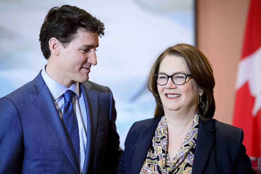 CP
Prime Minister Justin Trudeau and Liberal MP Jane Philpott take part in a cabinet shuffle at Rideau Hall in Ottawa on Monday, Jan. 14, 2019. THE CANADIAN PRESS/Sean Kilpatrick