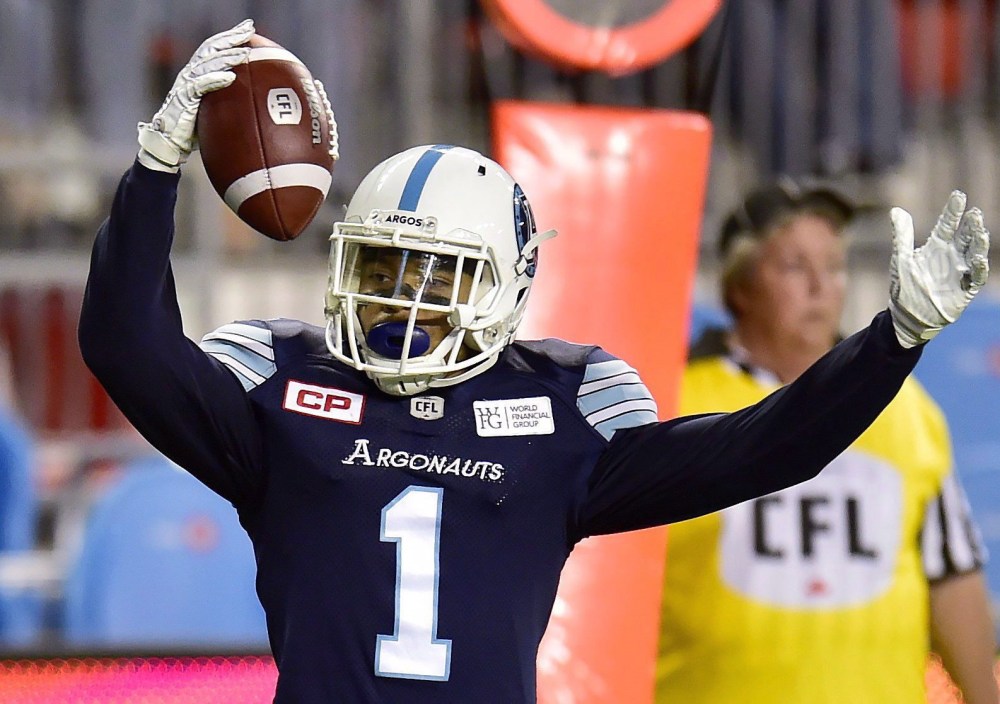 Anthony Coombs has shown flashes of brilliance since the Argos made him the No. 3-overall pick in 2015, but injuries have derailed his career at crucial times. (Frank Gunn / The Canadian Press Files)