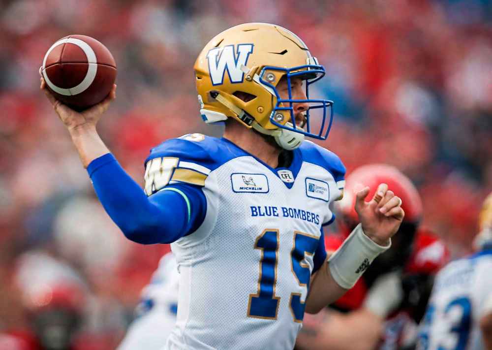 Jeff McIntosh / THE CANADIAN PRESS FILES
Winnipeg Blue Bombers quarterback Matt Nichols.