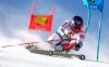 France's Mathieu Faivre speeds down the course during an alpine ski, men's World Cup giant slalom in Soelden, Austria, Sunday, Oct. 27, 2019. (AP Photo/Marco Trovati)