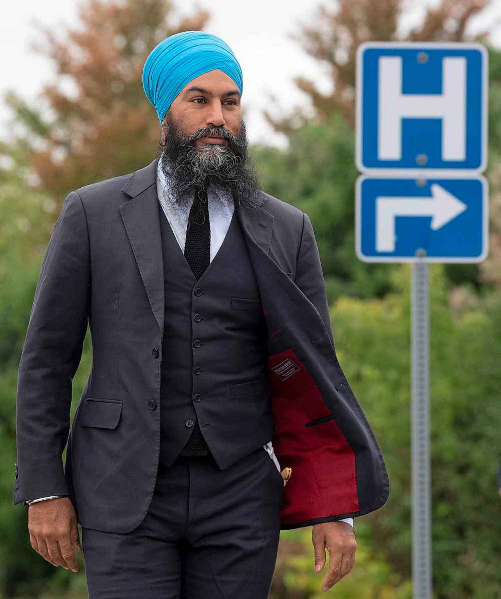 Adrian Wyld / The Canadian Press
NDP leader Jagmeet Singh walks to the microphone to make a health care announcement in Brampton, Ont., Thursday.