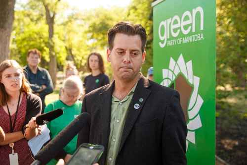 Green Party of Manitoba's leader James Beddome.