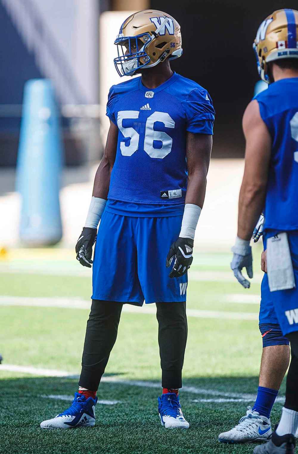 MIKE DEAL / WINNIPEG FREE PRESS
Winnipeg Blue Bombers' Gerald Rivers is hoping for a little redemption against Montreal Alouettes quarterback Johnny Manziel when the two teams meet this week.