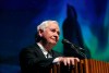 PHIL HOSSACK / WINNIPEG FREE PRESS
His Excellency the Right Honourable David Johnston, Governor General of Canada opens the evening's performances at the Arctic Inspiration Prize Gala Thursday evening at the Centennial Concert Hall.