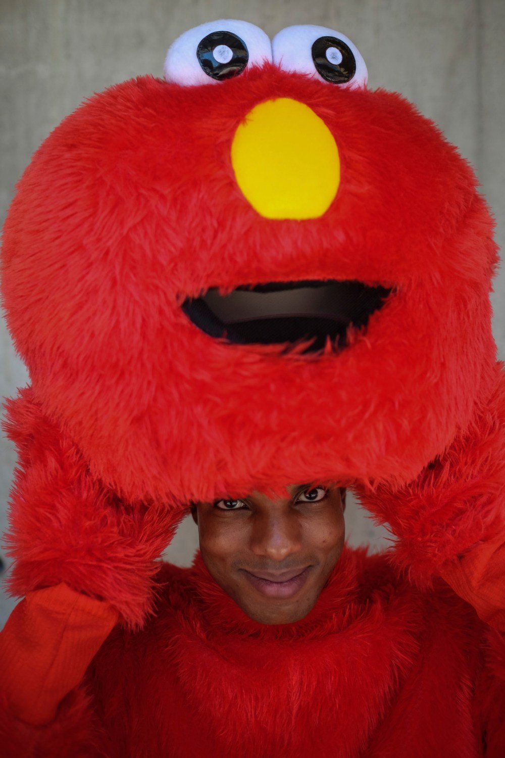 MIKE DEAL / WINNIPEG FREE PRESS
Gregory Marrast has been dressing up as Spiderman, Iron Man, Optimus Prime and Elmo for four years - for parties, summer festivals, the Ex, you name it.