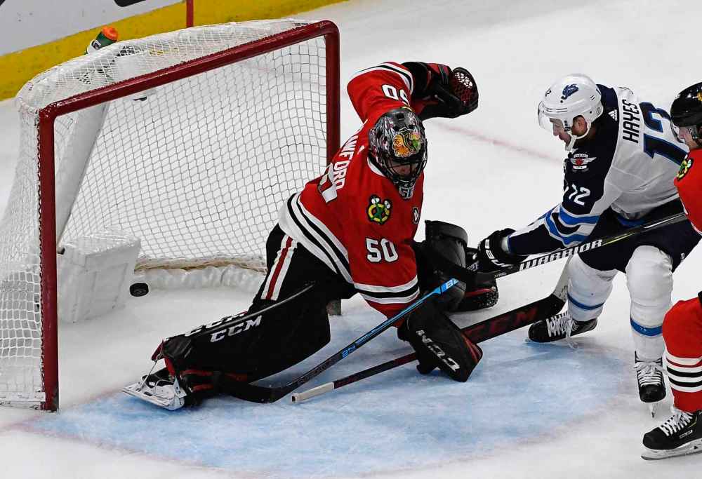 (AP Photo/Matt Marton)
Hayes scored the winning goal in overtime against the Chicago Blackhawks on April 1, in Chicago.