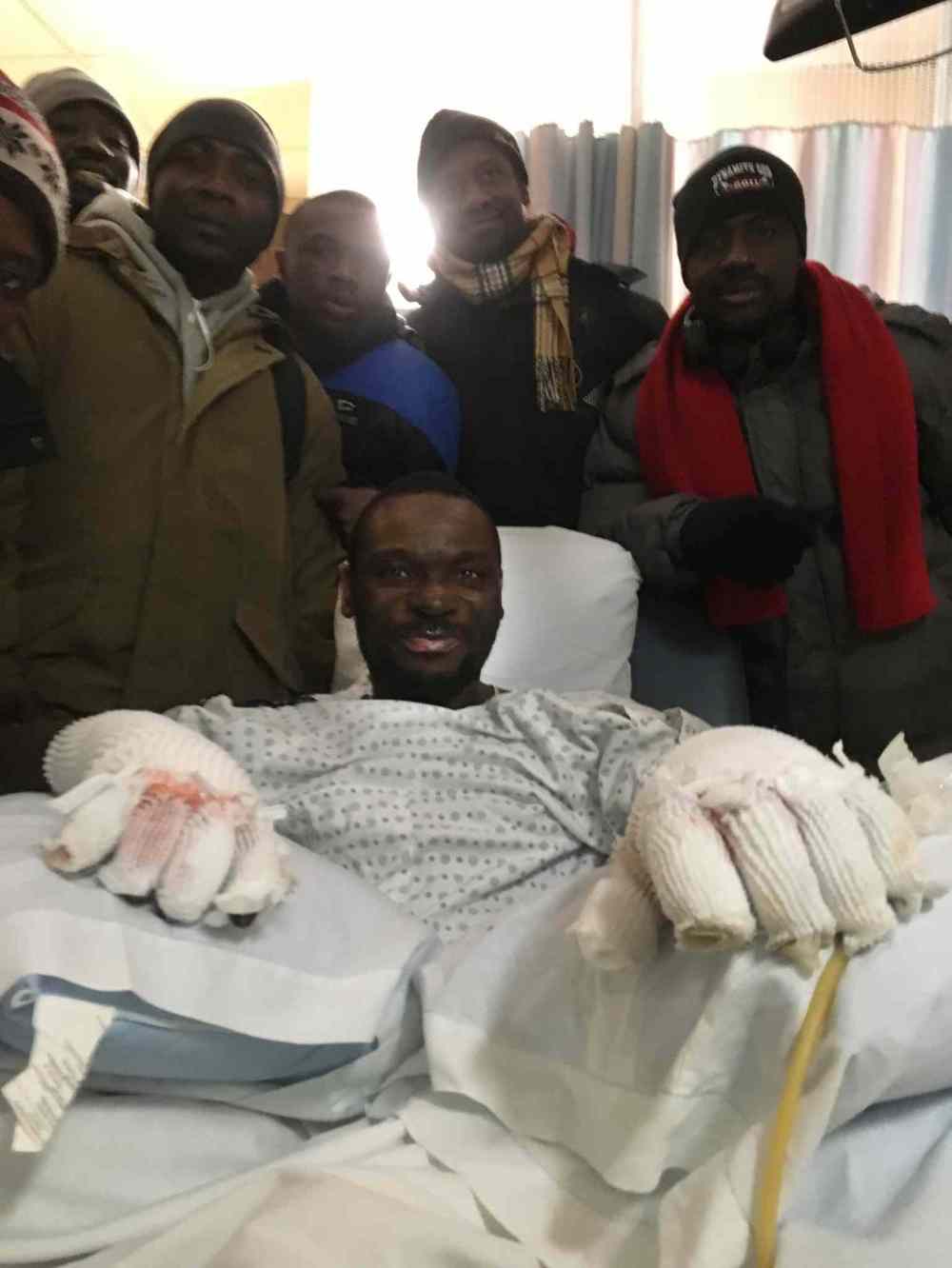 SUPPLIED
Seidu Mohammad with fellow refugees and refugee claimants from Ghana who arrived in Canada earlier.