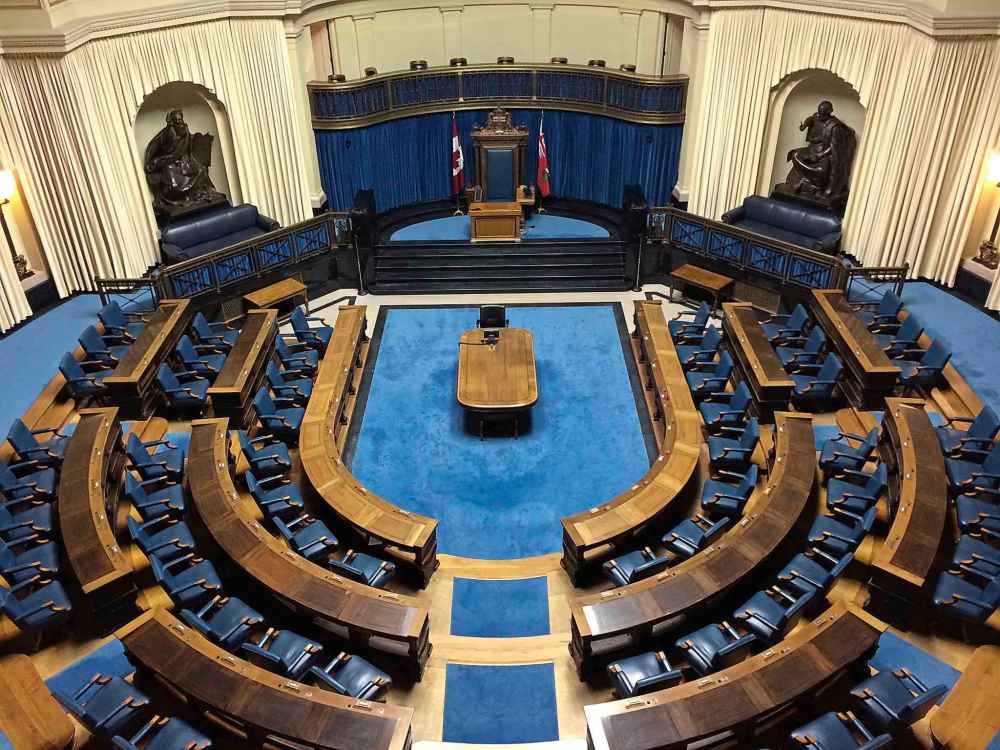 The Manitoba legislature chamber, shown on Wednesday Jan. 6, 2016 THE CANADIAN PRESS/Steve Lambert