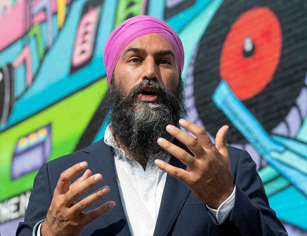 THE CANADIAN PRESS/Adrian Wyld
NDP leader Jagmeet Singh wants Ottawa to declare Canada is in a climate emergency.