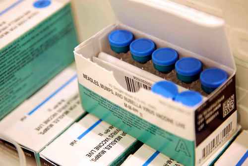 Only 67 per cent per cent of Winnipeg children born in 2008 received the recommended two doses of measles vaccine. (Seth Wenig / The Associated Press files)