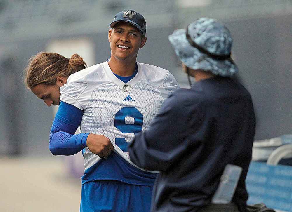 PHIL HOSSACK / WINNIPEG FREE PRESS
Medlock has lost 15 pounds since his exit meetings with the Bombers at the end of the 2017 season last November.