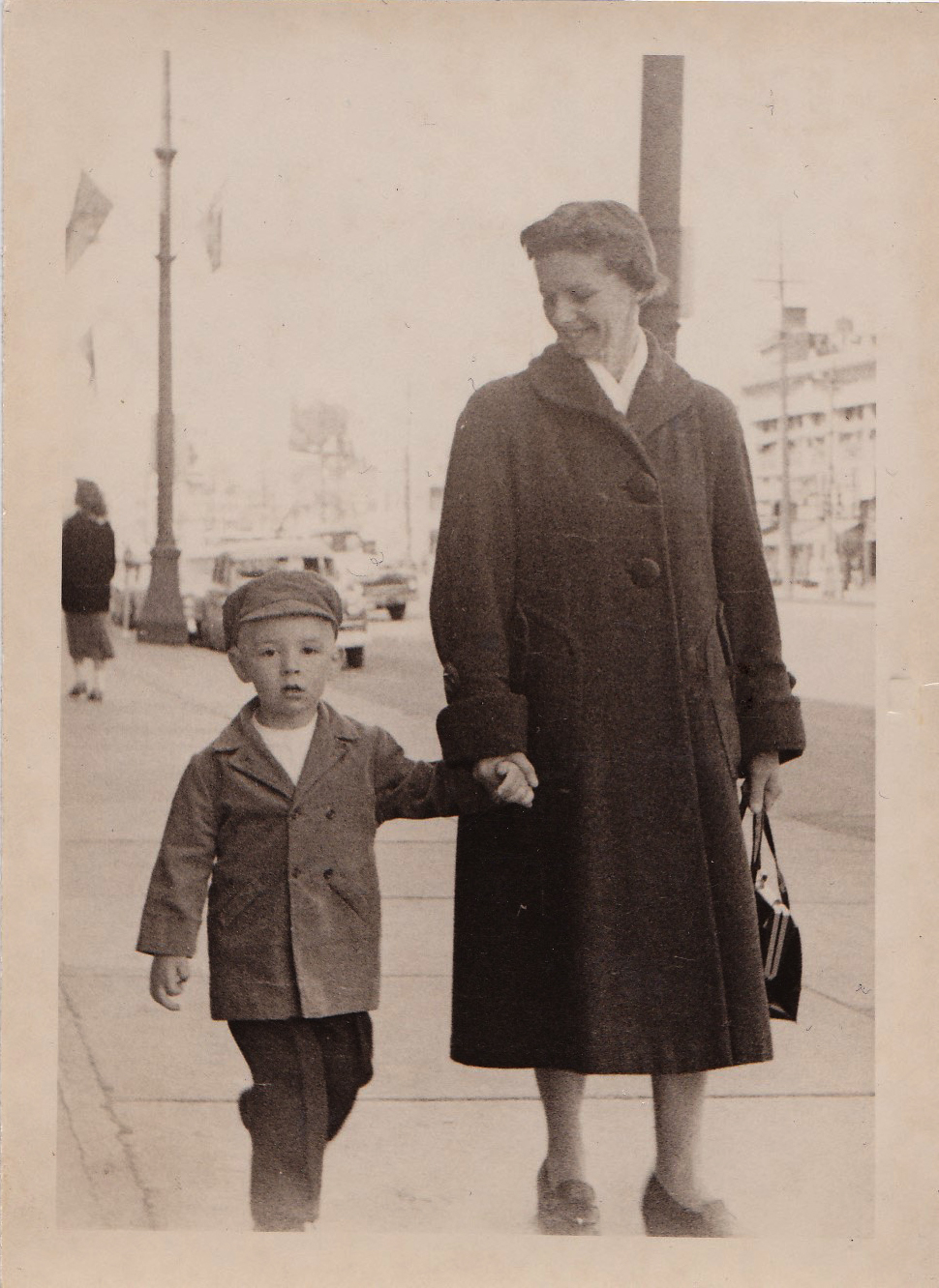 Alan and his mother, Ruth, in 1959
