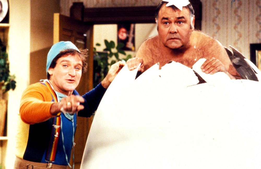 Tribune Media MCT
Robin Williams, left, with Jonathan Winters in an episode of Mork and Mindy. (Tribune Media files)