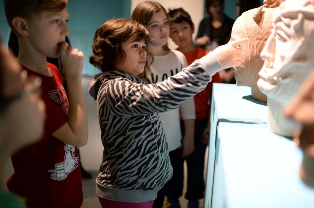 Eric Au
Grade 5 students from École Neil Campbell School touring Indigenous art exhibitions at the WAG earlier this year.