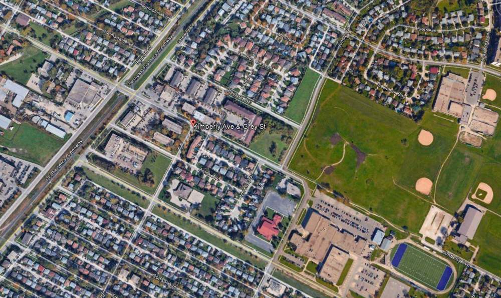 Thelma Krull was seen with the suspect near Kimberly Avenue and Grey Street and appeared to be in distress. Police believe the man would have had access to a residence in the area -- he may have been living there or staying temporarily in the area. (Google Earth)