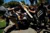 ‘They behave like a gang,’ one law enforcement official said after the violent protests in Berkeley. (Marcus Yam / Los Angeles Time)