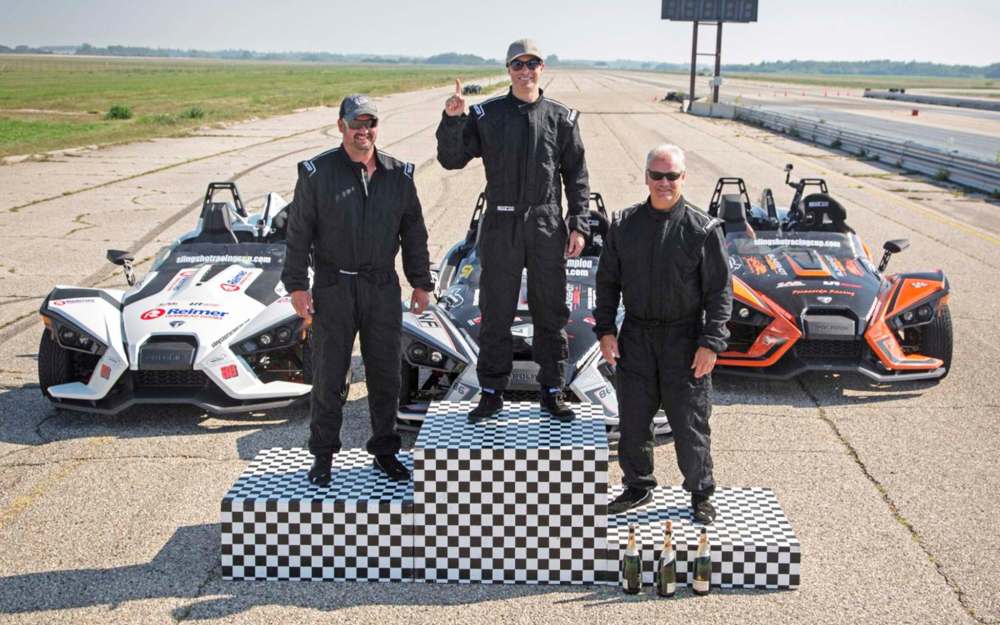 Supplied
Myles Kraut (top) dominated the participant class to seal his top position at the head of the rookie field followed by second-place finisher Kurt Enns (left) of Steinbach and Winnipeg’s Paul Thiessen (right).