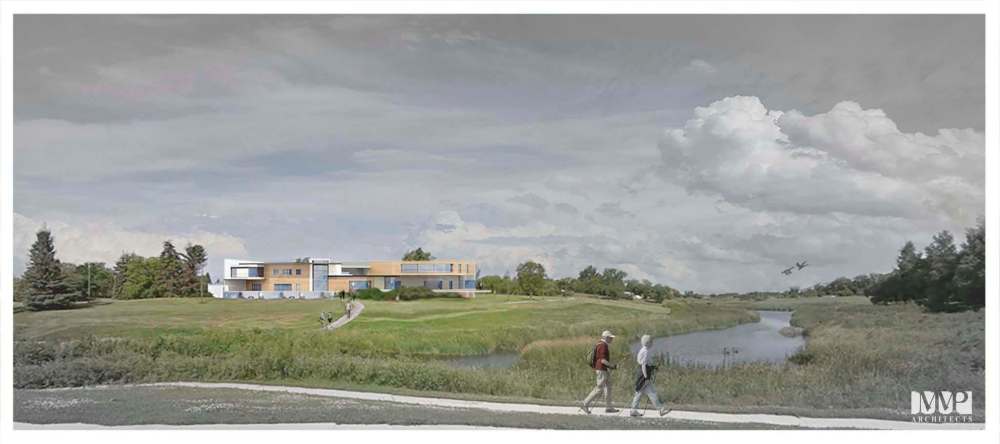 Rendering of the Bruce Oake Treatment Facility. (mmparchitects)