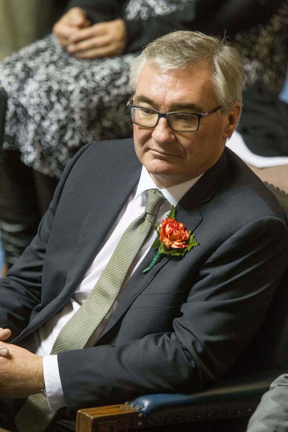 MIKE DEAL / WINNIPEG FREE PRESS FILES
Dauphin NDP MLA Stan Struthers in his Manitoba Legislative Assembly Chambers seat in 2014.