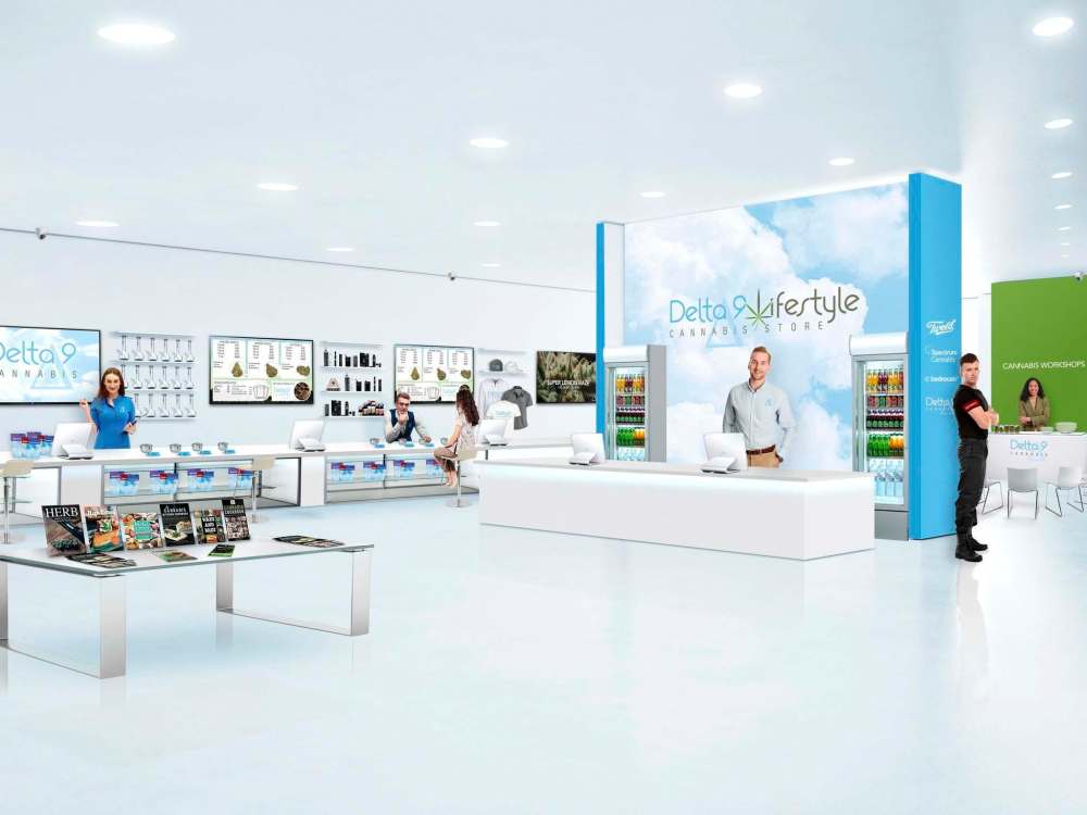 Delta 9 Biotech
A concept rendering of a Delta 9 retail store that will sell marijuana.