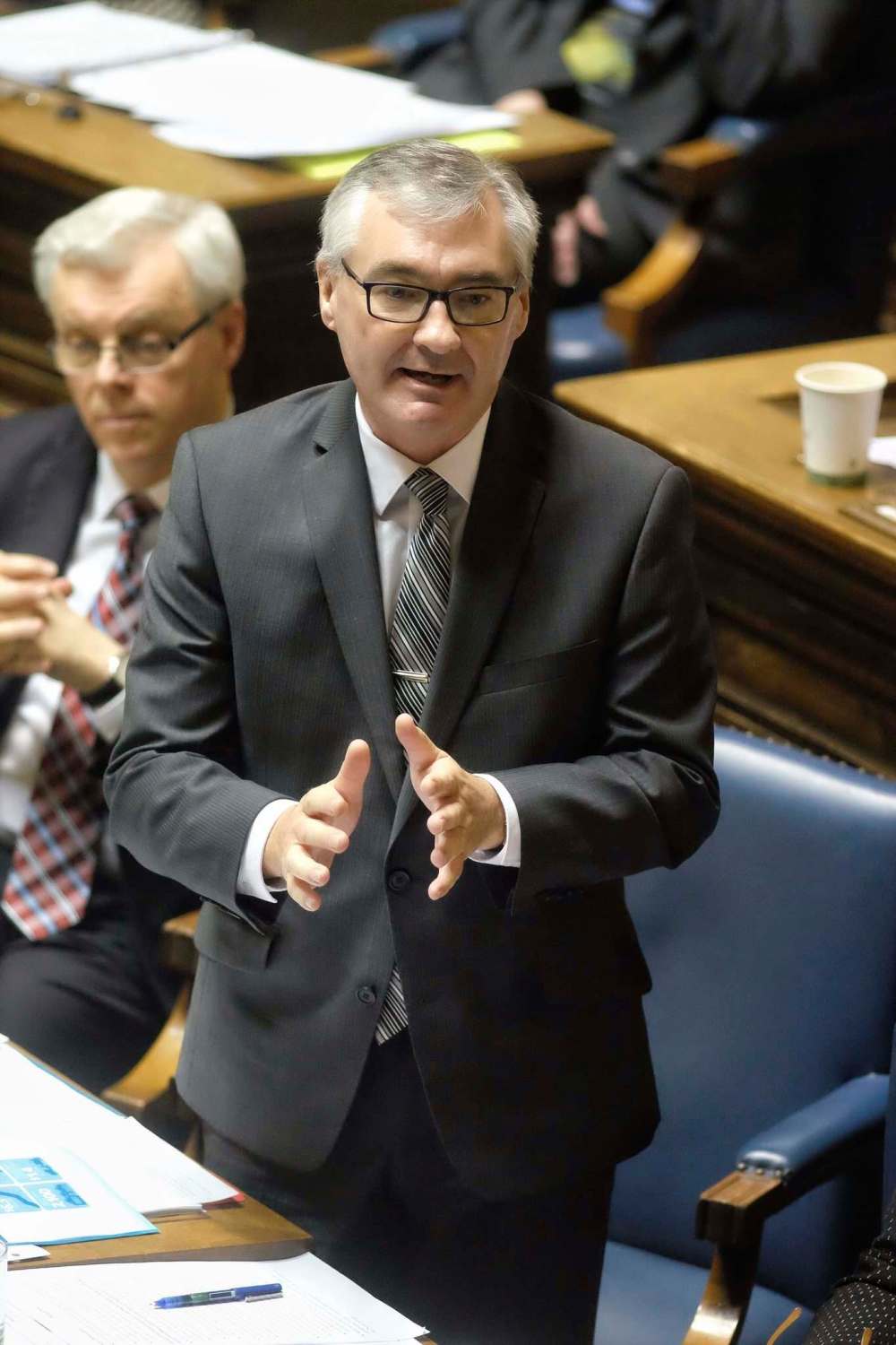 Mike Deal / Winnipeg Free Press Files
Stan Struthers, Former Minister of Municipal Government and Finance Minister during question period in the Legislative Chamber in 2014.