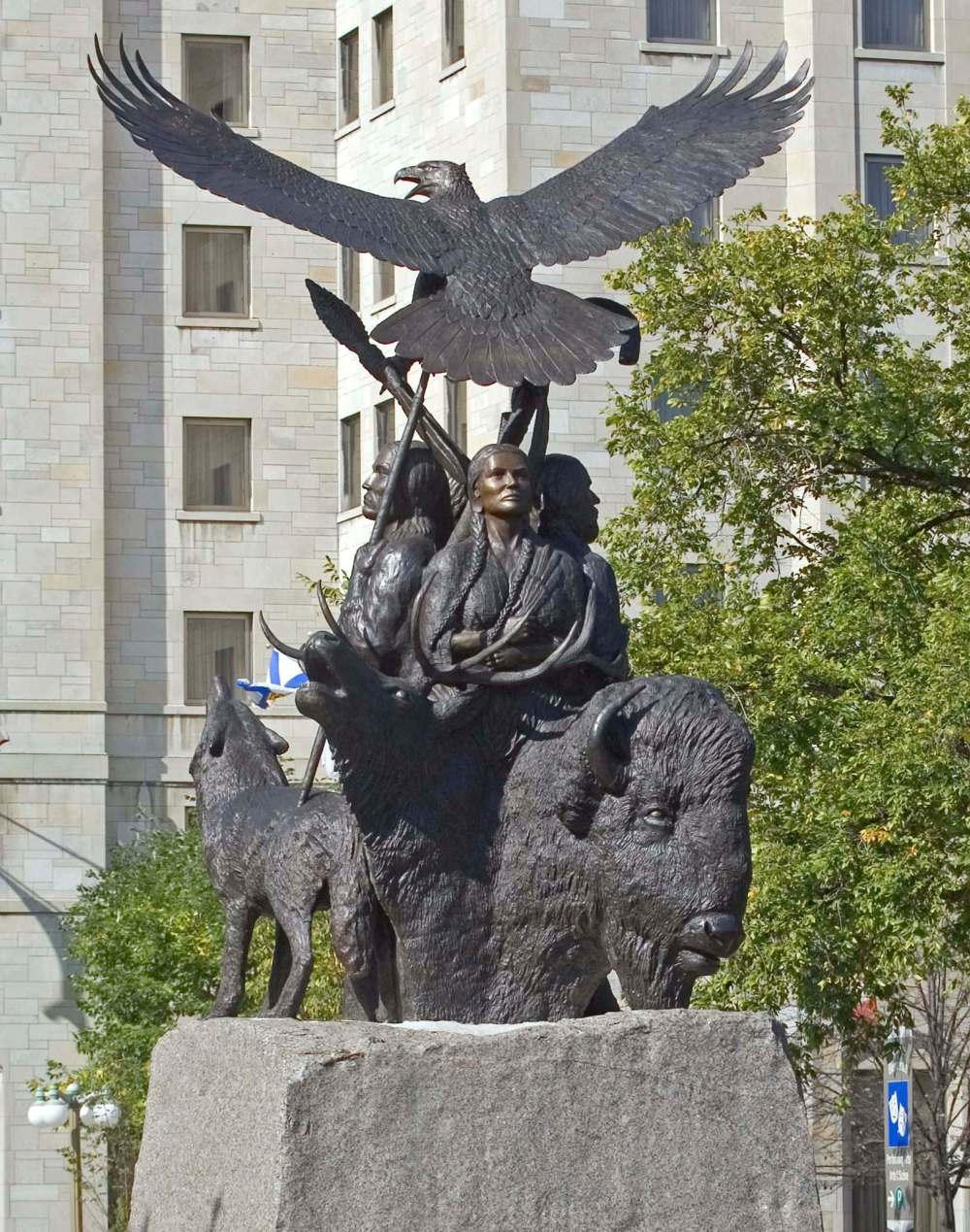 Wayne Cuddington / Ottawa Citizen
National Aboriginal War Monument in Confederation Park.