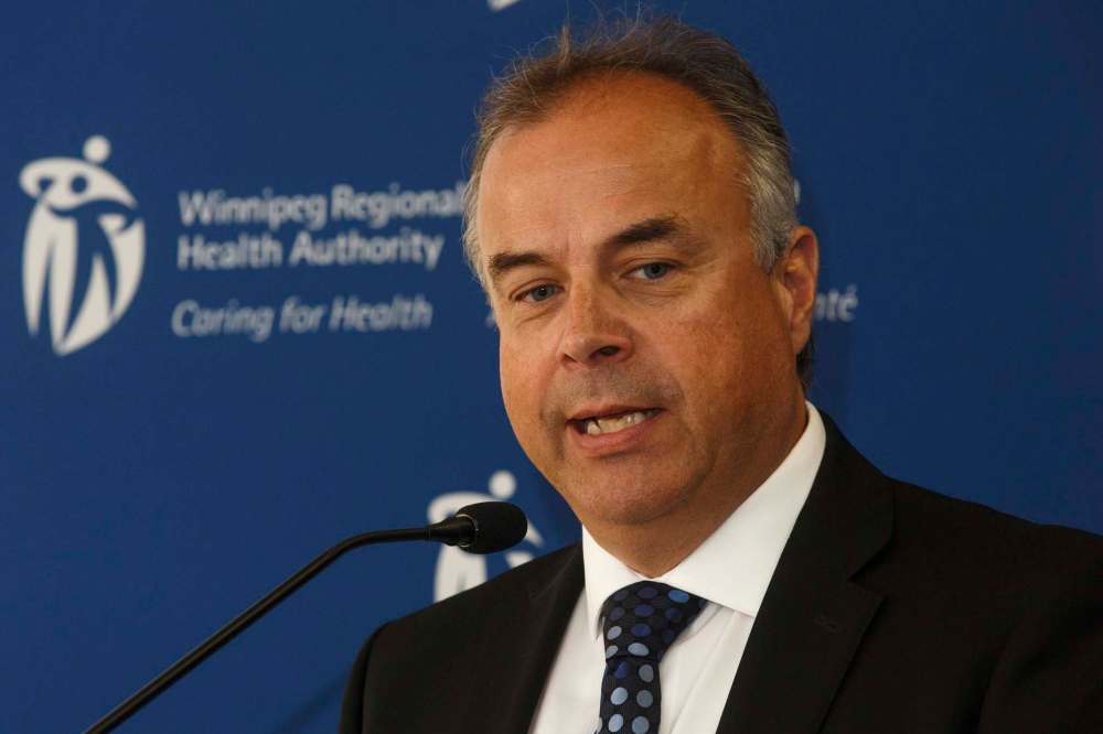 MIKE DEAL / WINNIPEG FREE PRESS
Réal Cloutier, Interim President and CEO of the Winnipeg Regional Health Authority