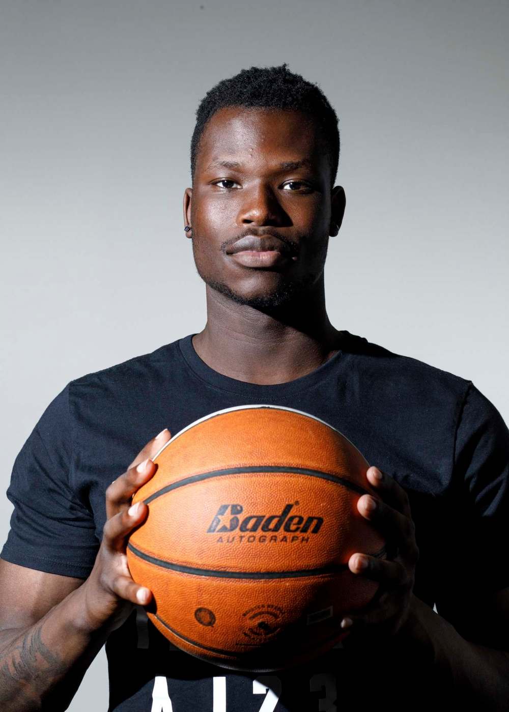 Emmanuel Akot stands 6-8, weights 200 pounds and has a six-foot-10 wingspan. (MIKE SUDOMA / WINNIPEG FREE PRESS)