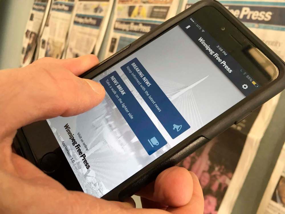 WINNIPEG FREE PRESS
The News Break app focuses on positive and breaking news.