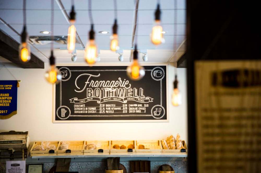 Pastries such as baguettes and croissants go well with cheese.