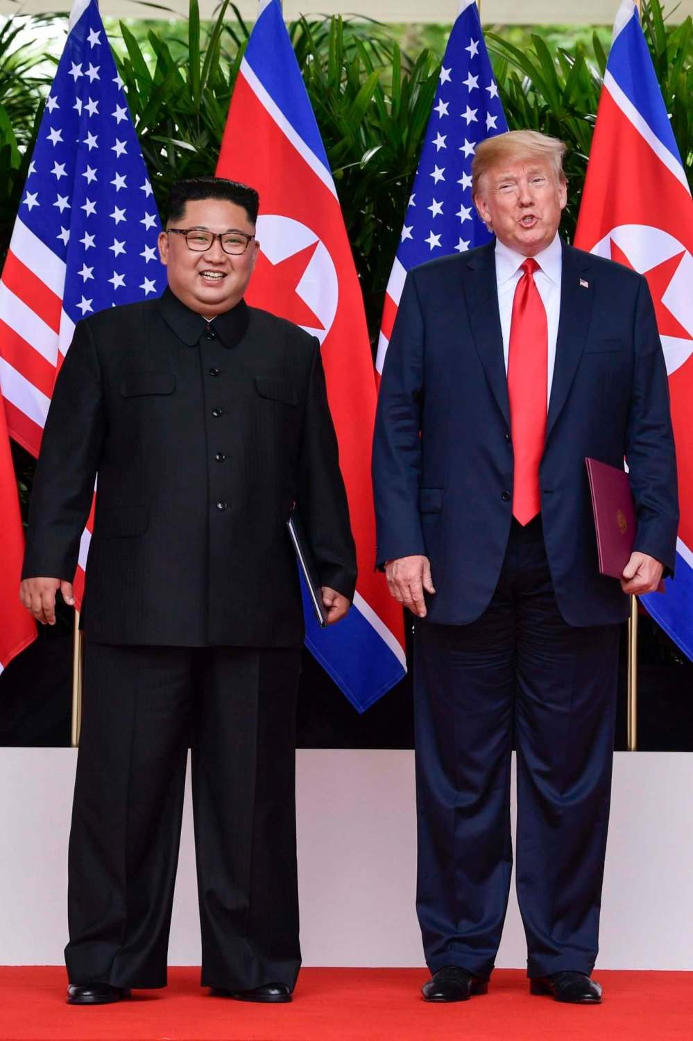North Korean Leader Kim Jong Un (left) and U.S. President Donald Trump (Susan Walsh / The Associated Press)