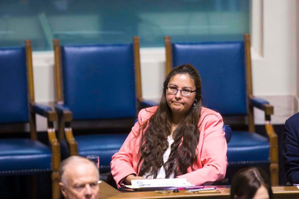 MIKAELA MACKENZIE / WINNIPEG FREE PRESS FILES
Liberal MLA Judy Klassen dispelled rumours of her making a switch to the NDP, saying Tuesday ‘there’s no truth to that whatsoever.’