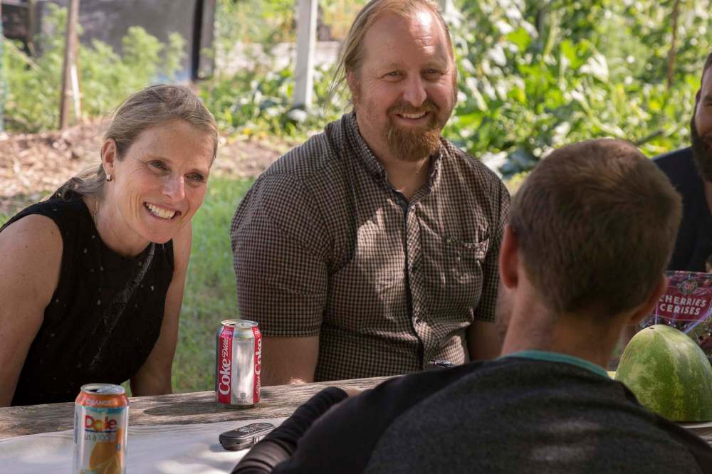 Maureen Krauss (left), is a principal with HTFC Planning & Design and an avid home gardener, and Rodney Penner is a naturalist with the City of Winnipeg.