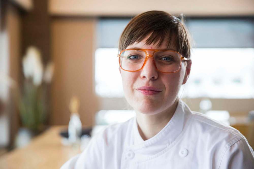 In honour of Half Pints Breing Co.'s' 12th anniversary, chef Kelly Cattani is creating a five-course to be paired with special brews, all of which will be served in Half Pints' tank room on Thursdsay, Aug. 9. (Mikaela MacKenzie / Winnipeg Free Press)