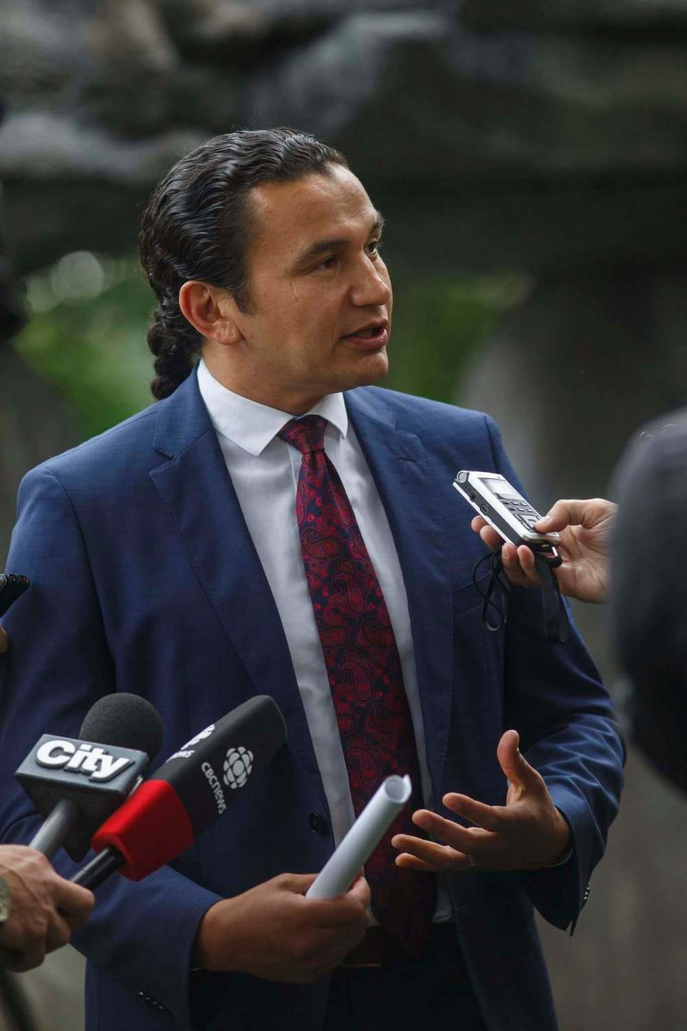 MIKE DEAL / WINNIPEG FREE PRESSNDP Leader Wab Kinew accused Environment Minister Rochelle Squires of lying, but stopped short of calling for her resignation.