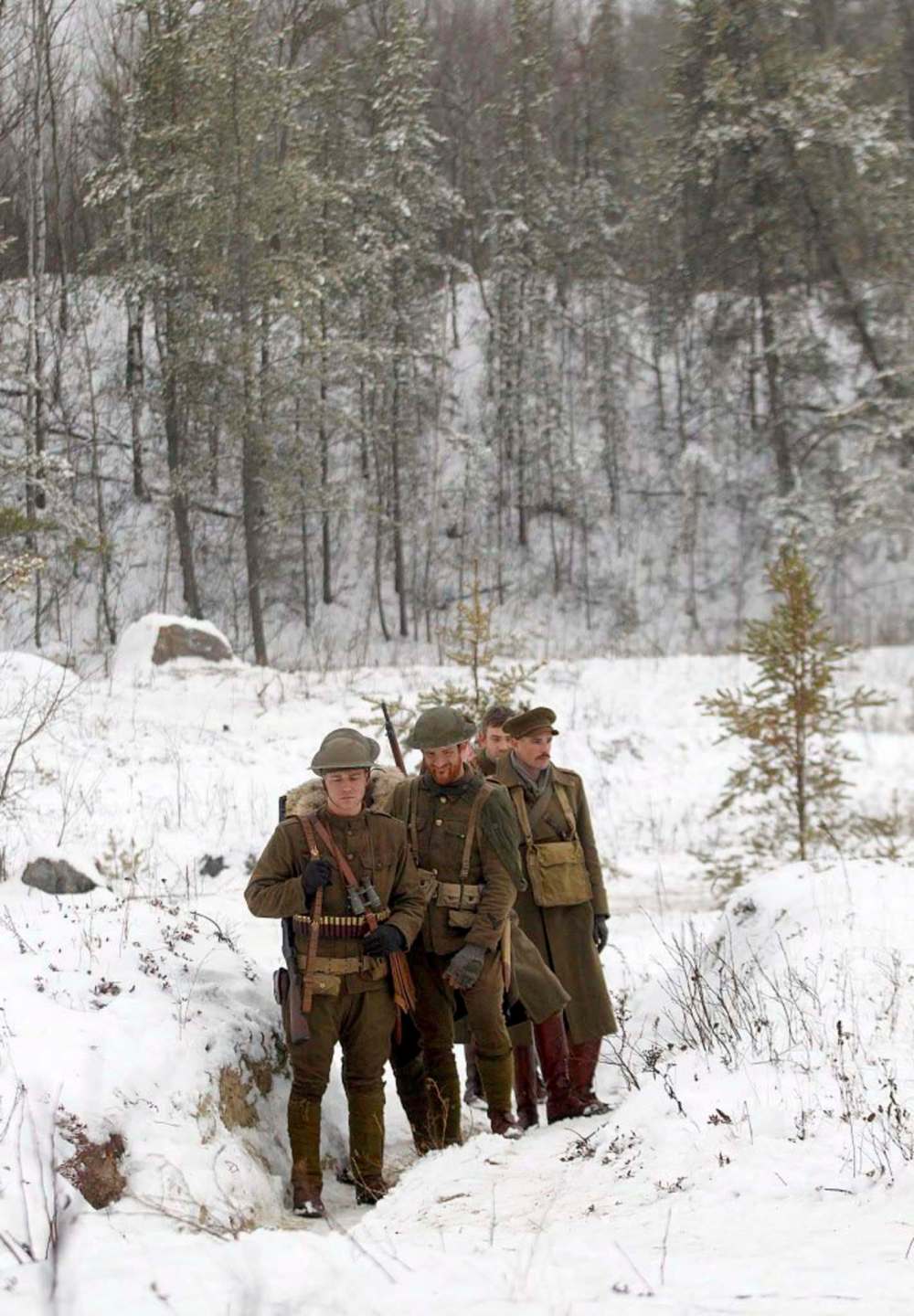 PHIL HOSSACK / WINNIPEG FREE PRESS
Actors portray First World War soldiers on the set of Trench 11 near Anola in 2016.