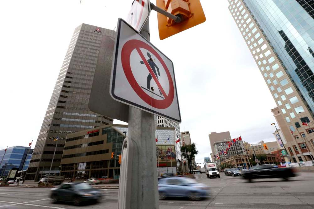 WAYNE GLOWACKI / WINNIPEG FREE PRESS FILES
The focus on reopening Portage and Main distracts attention from more important civic-election issues.