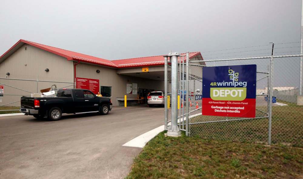 Photos by Phil Hossack / Winnipeg Free Press
The newest 4R Recycling Depot at 429 Panet Rd.