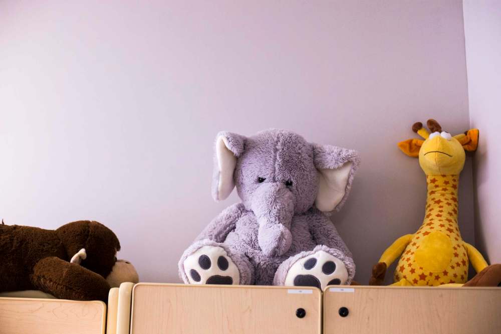 MIKAELA MACKENZIE / WINNIPEG FREE PRESS
Stuffed animals hang out all over Snowflake Place.