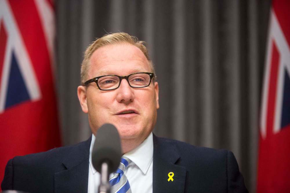 Finance Minister Scott Fielding said the province spent $166 million less last year than originally budgeted, while revenues were $94 million higher than anticipated. (Mikaela MacKenzie / Winnipeg Free Press)